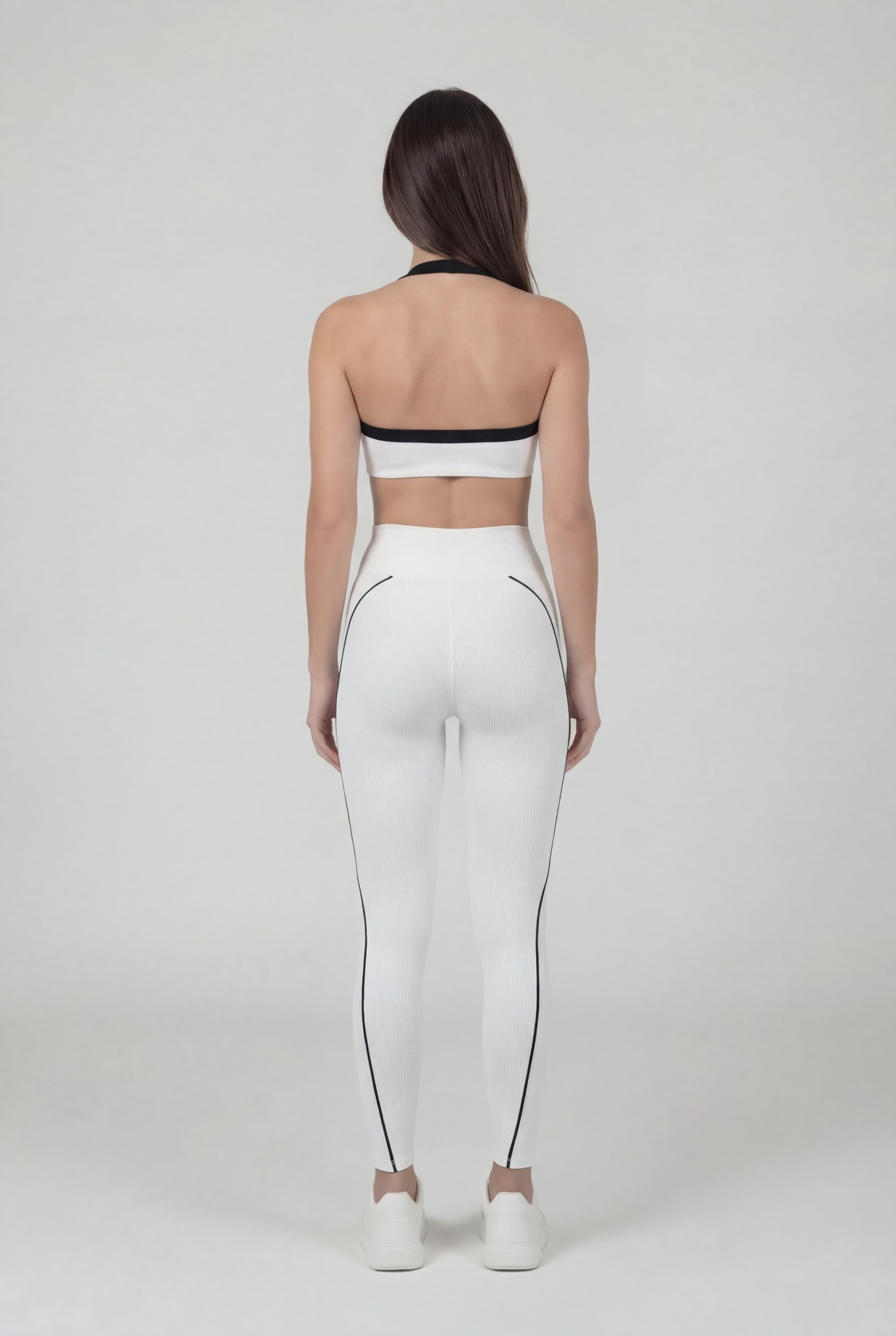 Triangle bra back full white