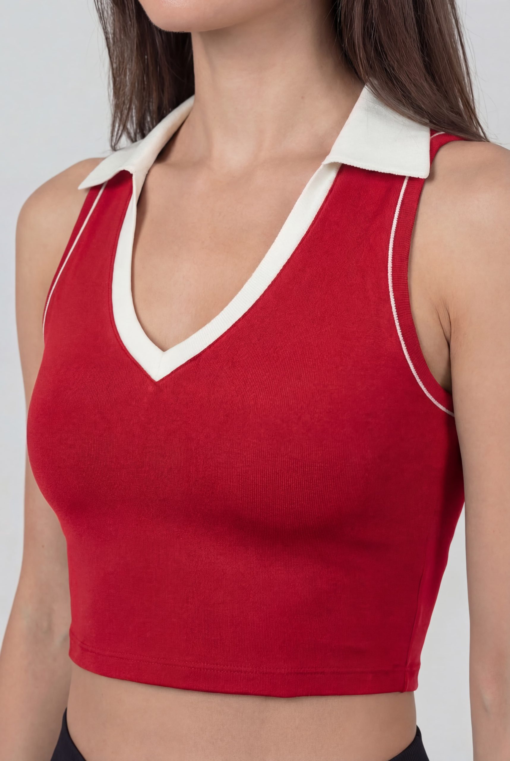 Polo top - red
